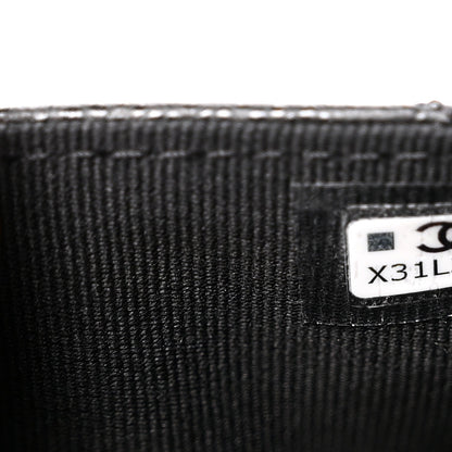 Caviar Quilted Chain Camera Bag Black