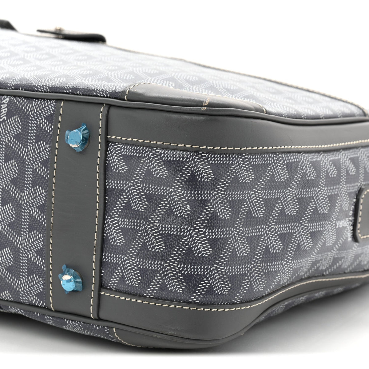 Goyardine Ambassade MM Briefcase Grey