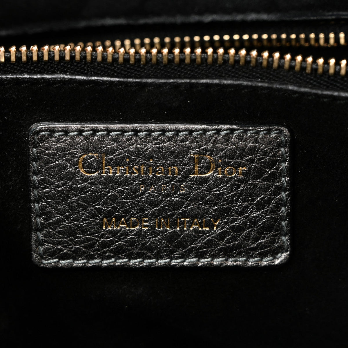 Metallic Grained Calfskin Cannage Medium Supple Lady Dior Steel