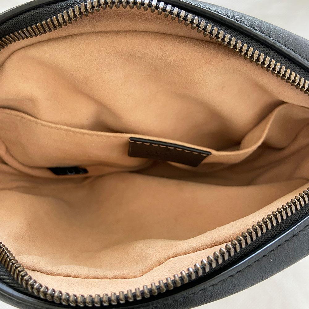 Gucci Black GG Marmont 2.0 Belt Bag
