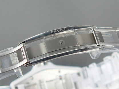 J12 Date Quartz White Ceramic Stainless Graffiti Limited