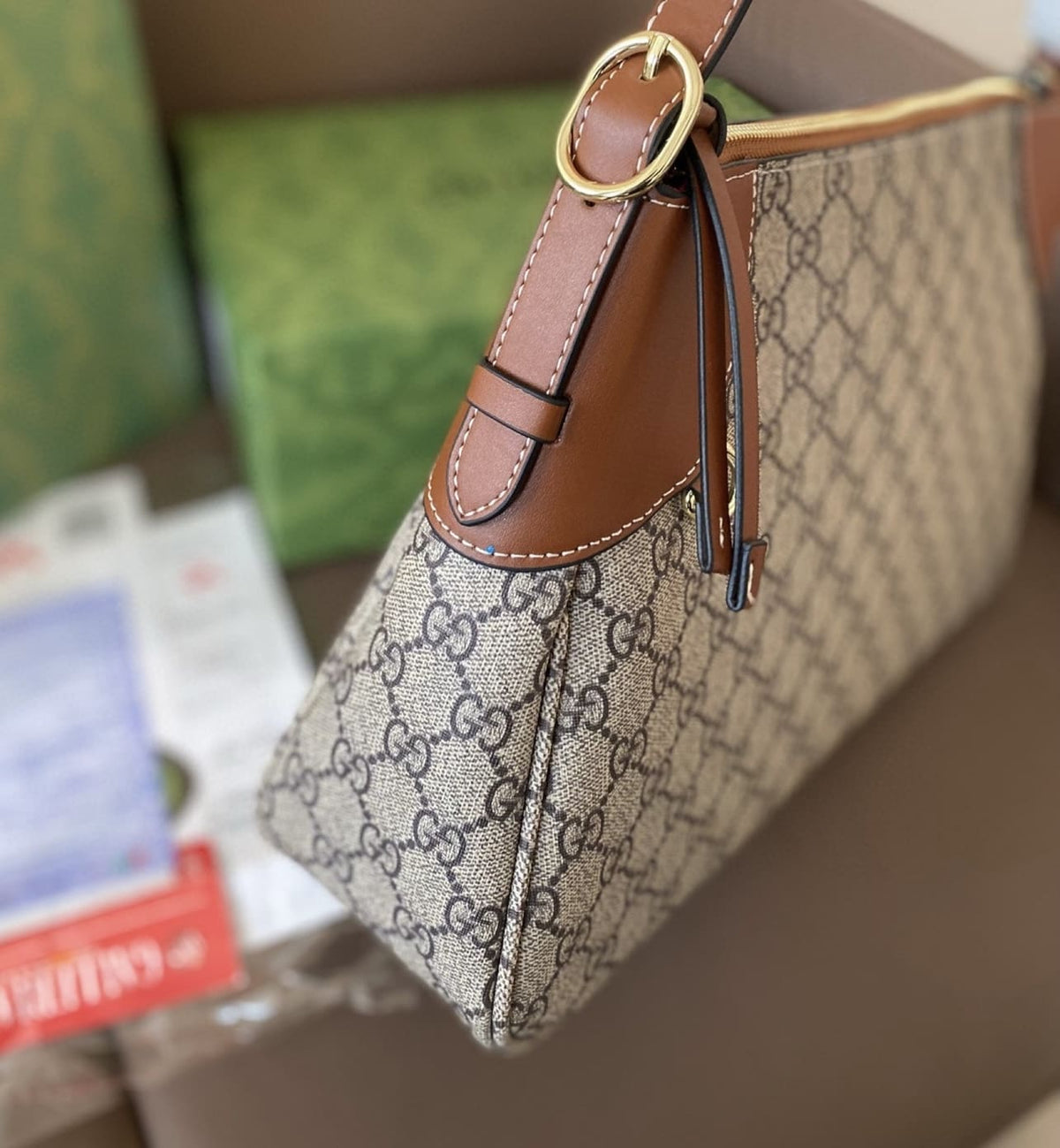 Gucci GG Emblem medium shoulder