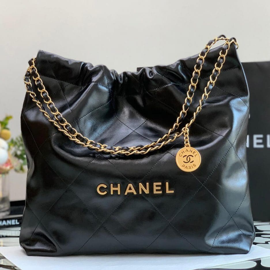 iCHANEL 22 Small Handbag-Hobo Bags -Black
