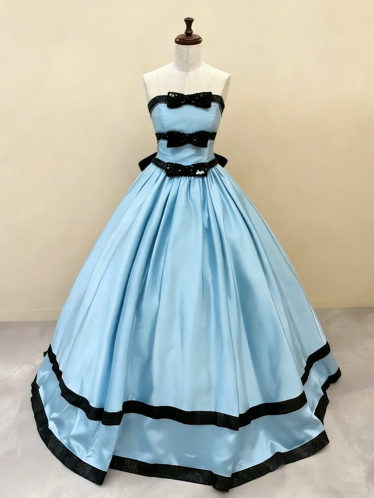 Sweet Prom Dress Strapless Pleated Ball Gown Quinceanera Dress Evening Dress    D3378