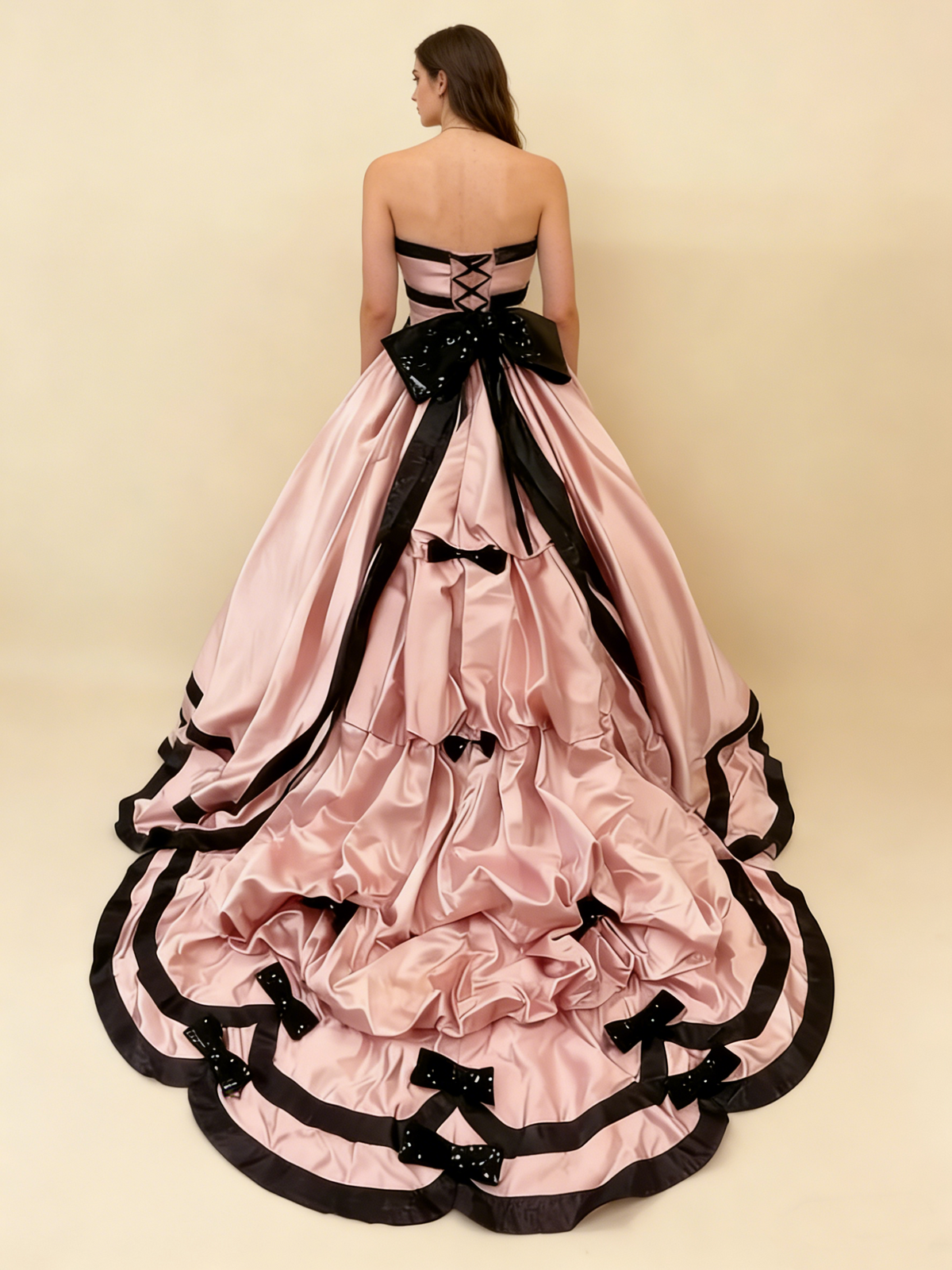Sweet Prom Dress Strapless Pleated Ball Gown Quinceanera Dress Evening Dress    D3378