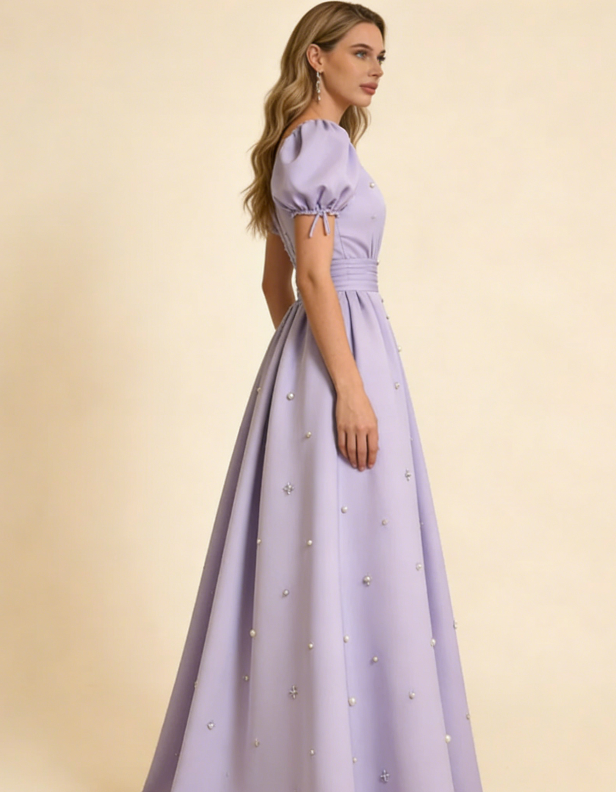 New Arrival Prom Dress A Line Crew Neck Pleated Gala Dress Formal Dress Evening Dress  D4592