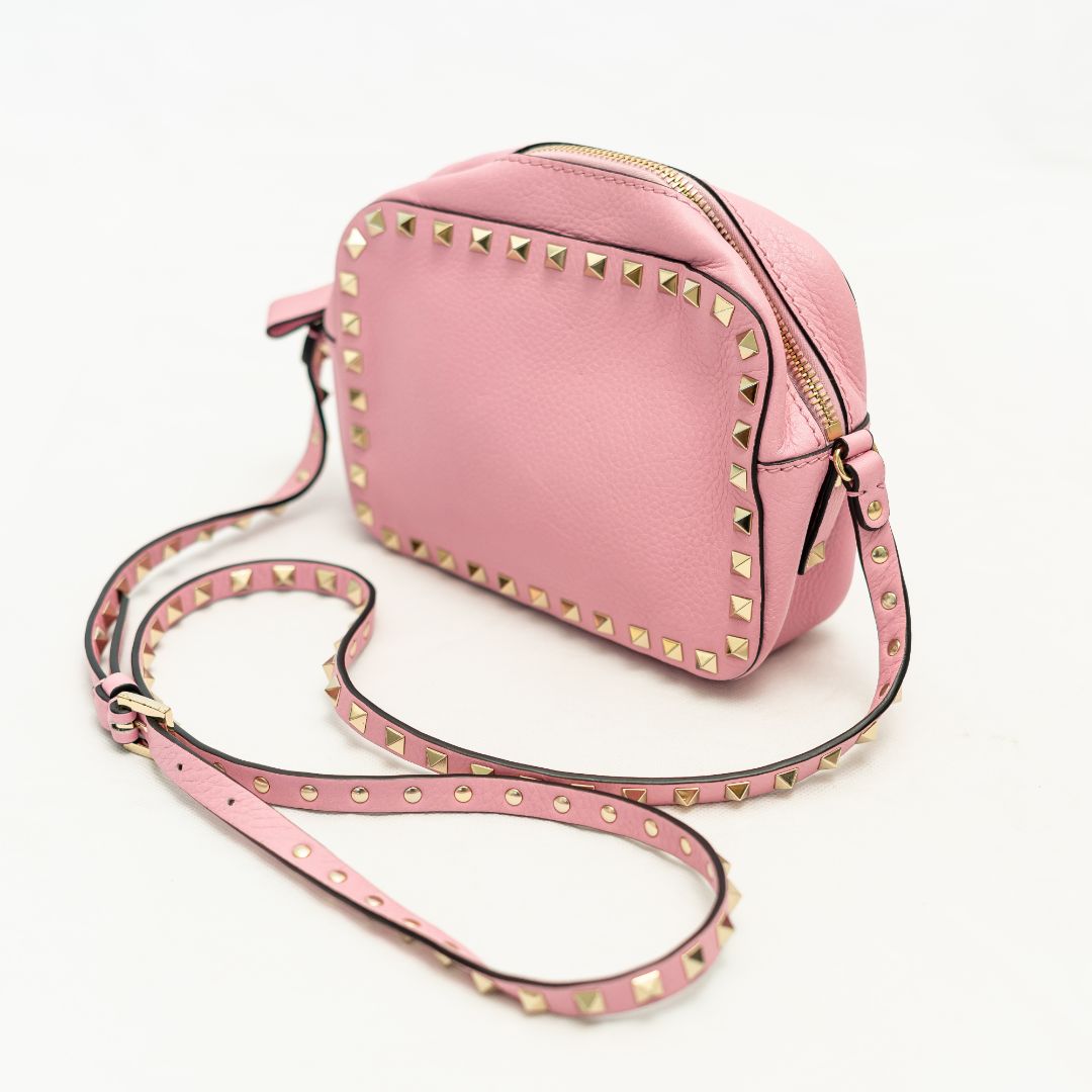 Valentino Pink Rockstud Camera Bag