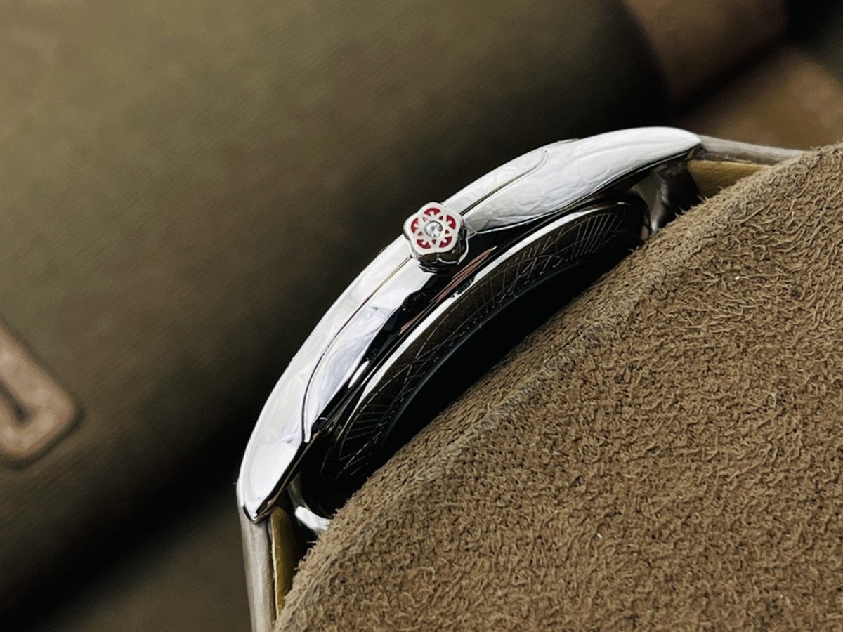 DE VILLE TRESOR QUARTZ 36MM GREY FOR LADY