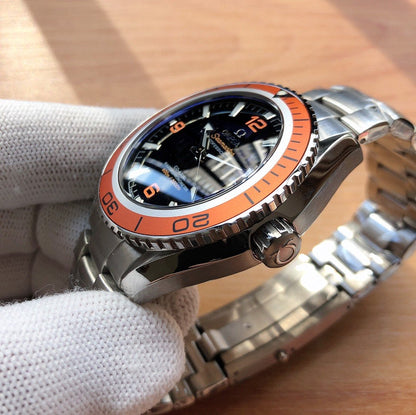 SEMASTER PLANET OCEAN 600 STAINLESS STEEL ORANGE